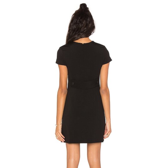 Womens Size 10 Theory Black Jatinn K Oxford Stretch Knit Mini Dress - Picture 3 of 7